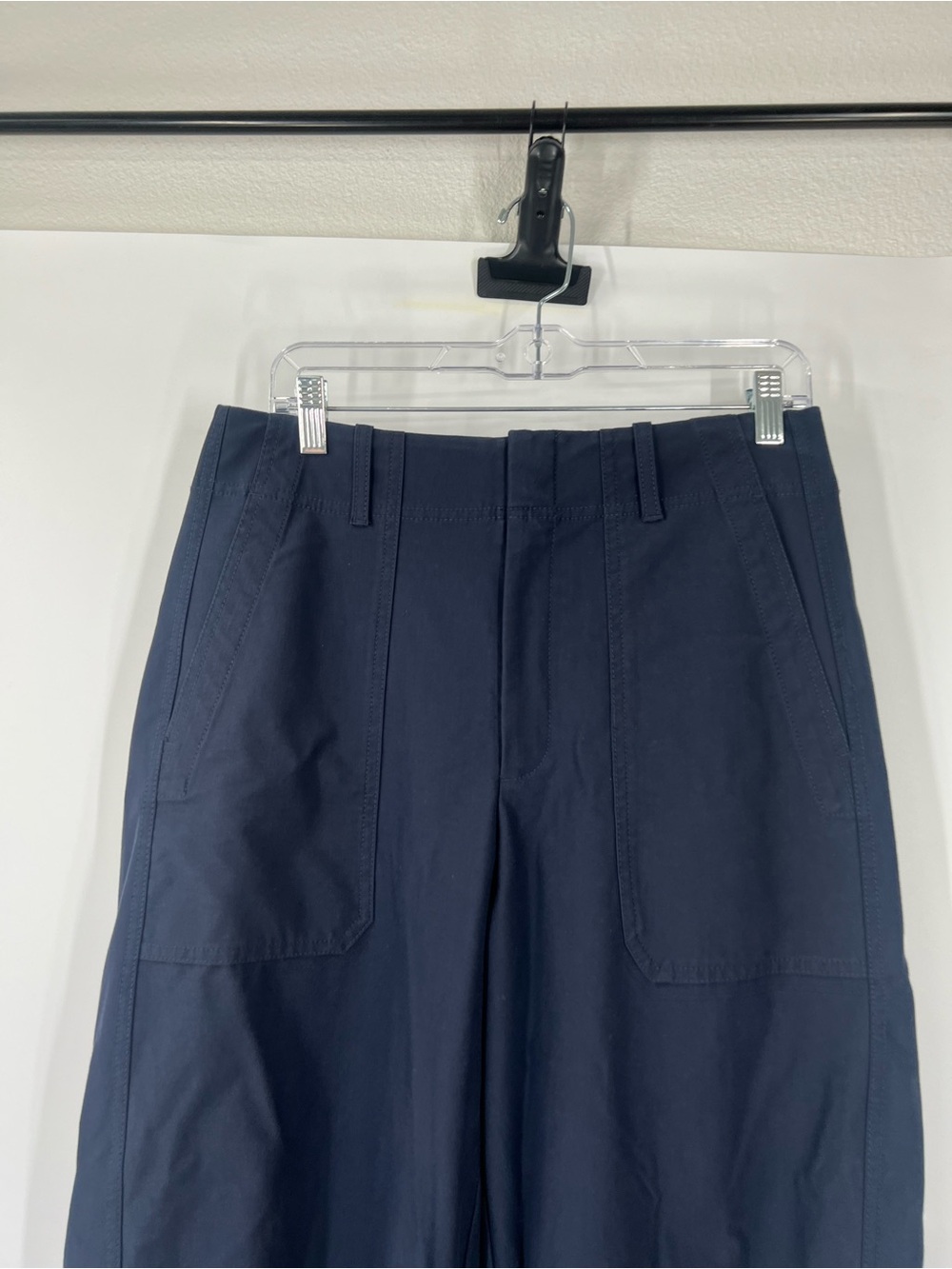 Athleta Skyline High Rise Barrel Leg Pants in Navy - Picture 3 of 9